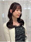 チョコレートブラウン＊お顔まわりカット名古屋/髪質改善