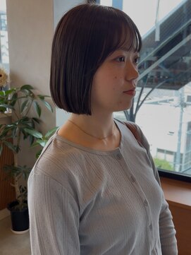 ロンド ボーイ 表参道(Lond BOY) ミニウルフレイヤーカット顔周り前髪韓国ショートボブ/原宿