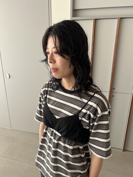 ローレンアオ(LOREN AO) くびれヘア/アプリコットオレンジ/ハイライトカラー/栄矢場