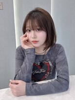 ロンドリゼル 札幌(Lond RiseL) オリーブグレー/前髪/ボブ/マロンベージュ/レイヤーカット/小顔