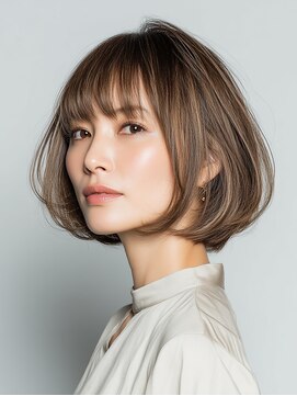 ビフィーノ リルネ(Bifino Rilune) クラゲヘアー/小顔/ココアベージュ/オリーブグレー/川西