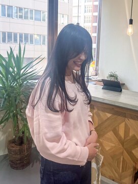 黒髪/クラゲヘアー/オリーブグレー/小顔/ココアベージュ/小倉