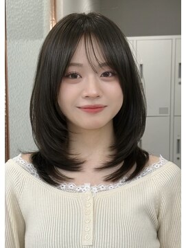 ロンドグロワール 大宮(Lond Gloire) グレーブラウン似合わせカット/バタフライカット/ダークアッシュ