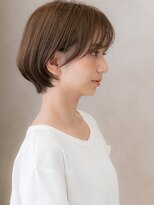 カバーヘア ブリス 北浦和(COVER HAIR bliss)&nbsp;ダークブラウン大人ガーリー小顔丸みショートX北浦和30代40代