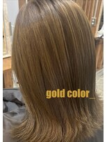 イルヘアーデザイン(ill) 外はね/ゴールドカラー
