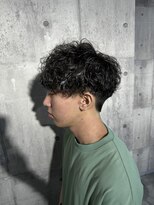 メゾンフォーメン(Maison for men)&nbsp;ハイライト×プードルパーマ