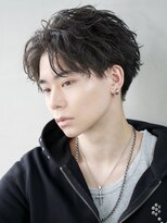 エイド 本店(aid)&nbsp;ゆるめツイストスパイラルパーマ爽やかショートアップバング