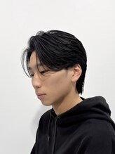 《ニュアンスパーマ》楽に綺麗な毛流れで厳しい職場や学校でも◎ 【名古屋/名駅/men's/メンズパーマ/眉毛】