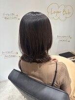 エクレヘアー(Ecre hair) レイヤーボブ×ブリーチなしカラー【一宮/一宮駅/髪質改善】