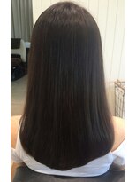 エクファ ヘアエステアンドスパ(ex-fa hair esthe&spa)&nbsp;レイヤーロング／艶カラー／エアストレート／ダークアッシュ