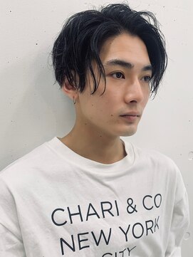 フィフス(fifth) 七三オールバック アップバング くせ毛風パーマ