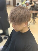 プードゥ(Puo-Du) ミルクティーベージュ×ツイストパーマ