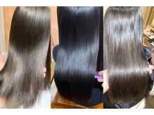 こだわり抜いた髪質に合わせた超音波アイロンなどを使った最高級髪質改善トリートメント☆