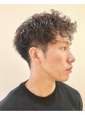 波巻　×　ツイストスパイラル　Mixパーマ
