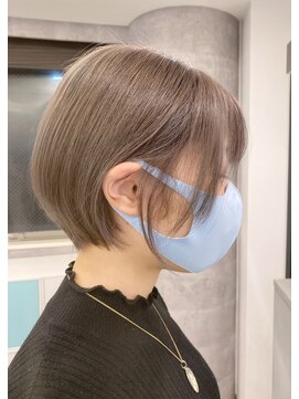 ルーブ トウキョウ(Loob. TOKYO) 丸みショート＋グレージュカラー《ショートカット.丸みボブ》