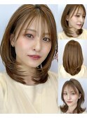 レイヤーカットで小顔美人★【髪質改善ストレートでー５歳♪】