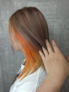 エルパライソ(Hair make Elparaiso) オレンジインナーカラー