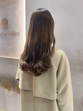 ヘアサロン ガリカ 表参道(hair salon Gallica) 【hazuki】大人フェミニン艶髪ベージュブリーチなしダブルカラー