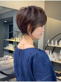 大人ウルフショート×シアーブラウン