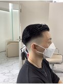 オールバック フェードカット