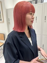 ジーナ セントラル銀座(Zina) ダブルカラー*外はねボブ*ローズピンク【ZinaCENTRAL】