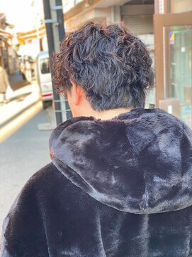 スウェル 船橋店(Swell) ハイライト/マッシュパーマ/ウルフ/アッシュブラック