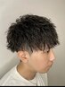  mens特殊パーマ＋カット＋保湿トリートメント（ スパイラルやツイストなど）