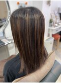 白髪ぼかしハイライト
