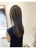 髪質改善カラー×ハイライト