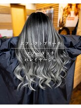 ヘアーメイク ダンス(hair make DANCE) エアータッチバレイヤージュグレー  トップ筋感多めのスタイル！