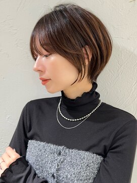 アンド ストーリーズ(&STORIES) ショートボブ髪型30代40代50代前髪あり前髪なし面長丸顔【倉田】