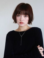 エヌ トーキョー(enu TOKYO) ミニボブ　レイヤーボブ　マロンブラウン