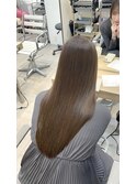 髪質改善カラーでつくるナチュラル艶ロング