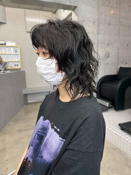 キーチェ 梅田中崎町(keych) ウルフパーマ/ウェーブミディアム[中崎町/梅田駅］