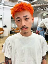 ヘン メンズ(hen Men's)&nbsp;【心斎橋hen】オレンジスパイキーショート