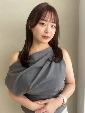 ミリ 奈良店(mm) 暖色ブラウン/近鉄奈良/奈良/学割/レイヤー/顔周り/レッド/暖色