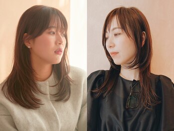 オン キャナルシティ博多前店(on)の写真/白髪染めに見えない透明感。大人女性の魅力を引き出す。[白髪ぼかし/リタッチ/ハイライト/髪質改善/博多]