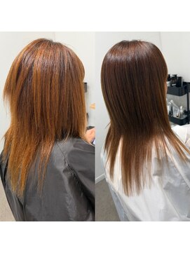 ボクノ 9号店 鳴海(bokuno) ハイレイヤーへの縮毛矯正