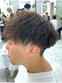 縦落ちツイストスパイラルパーマ/癖毛解消/メンズ2wayマッシュ