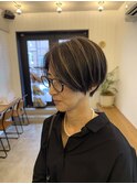 下北沢で大人女性に人気の立体ショート