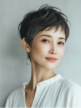 ビフィーノ リルネ(Bifino Rilune) クラゲヘアー/小顔/ココアベージュ/オリーブグレー/川西