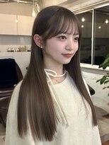 アンカーバイナチュラル(anchor by natural)&nbsp;韓国風/レイヤー/前髪カット/オリーブ/透明感/ハッシュカット