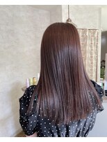 スーリール 室見店(Sourire) ロングヘアー×ボルドーカラー