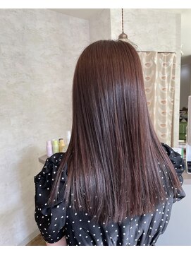 スーリール 室見店(Sourire) ロングヘアー×ボルドーカラー