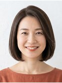 30・40・50代に。白髪・細毛ケアも叶う上品ワンレン艶ボブ