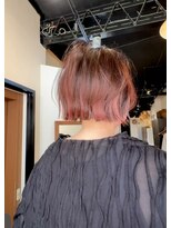 ルポル 大通店(rupolu)&nbsp;桜ピンクのボブスタイル