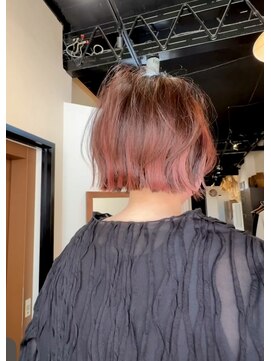 ルポル 大通店(rupolu) 桜ピンクのボブスタイル