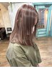 『白髪ぼかし』カット＋ハイライト（ケアブリーチ）＋カラー　【高田馬場】