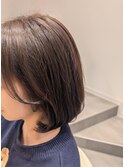 小顔見せ丸みボブ