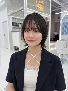 コア プラス 立川(COA PLUS) 透明感カラー髪質改善ダブルカラー韓国レイヤーカット前髪顔周り